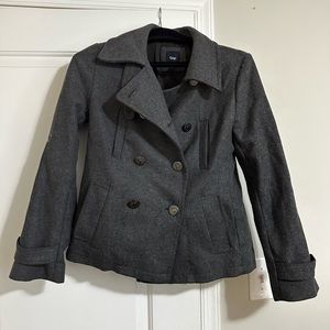 Gray Wool Peacoat GAP